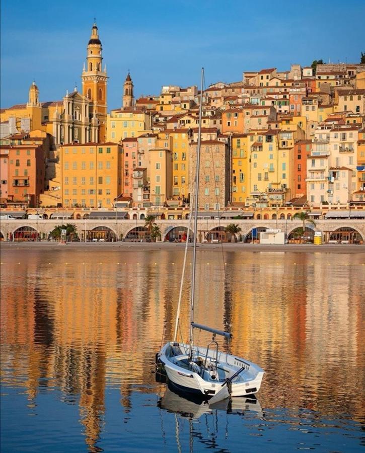Magnifique Duplex Vue Mer Menton Exteriér fotografie